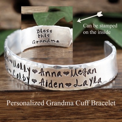 Brazalete personalizado para mamá y abuela